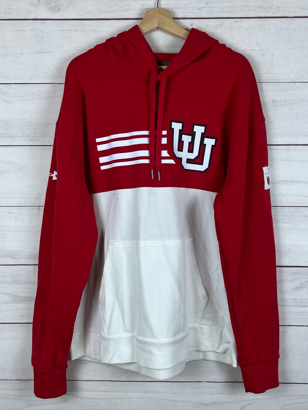 Utah Utes Under Armour Hoodie Team Player Issued Hoodie Devin Lloyd Mens XL